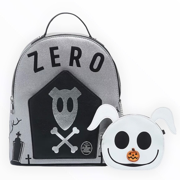 The Nightmare Before Christmas Zero Tombstone Mini Backpack with removable pouch - Picture 14 of 14